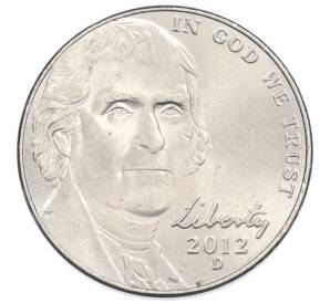 5 центов 2012 года D США — Фото №1