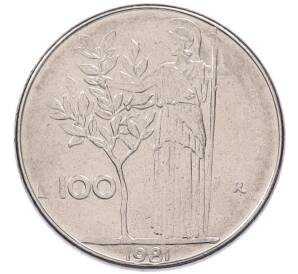 100 лир 1981 года Италия — Фото №1