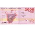 Банкнота 2000 франков 2015 года Бурунди (Артикул: B2-5481) — Фото №2