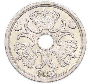 1 крона 2005 года Дания — Фото №2