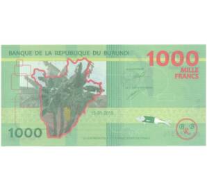 1000 франков 2015 года Бурунди — Фото №2