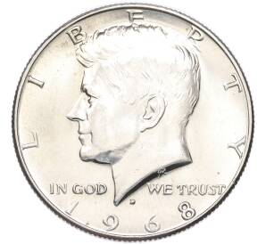 1/2 доллара (50 центов) 1968 года D США