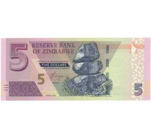 5 долларов 2019 года Зимбабве — Фото №1