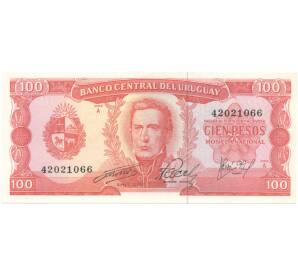 100 песо 1967 года Уругвай — Фото №1