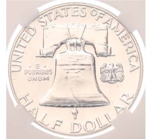 1/2 доллара (50 центов) 1963 года США — в слабе DNC (PF68) — Фото №2