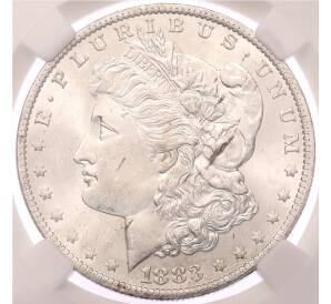 1 доллар 1883 года О США — в слабе DNC (MS65) — Фото №1
