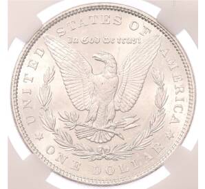 1 доллар 1879 года США — в слабе DNC (MS65) — Фото №2