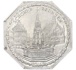 20 пфеннигов 1921 года Германия — город Нюрнберг-Фюрт «Прекрасный фонтан» (Трамвайный нотгельд) — Фото №1