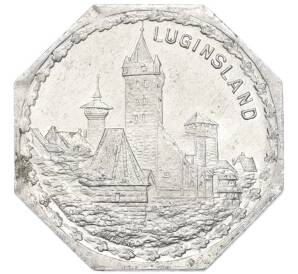 20 пфеннигов 1921 года Германия — город Нюрнберг-Фюрт «Лугинсланд» (Трамвайный нотгельд) — Фото №1