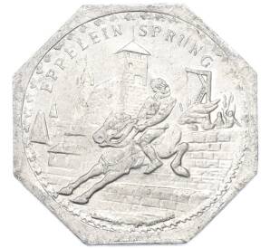 20 пфеннигов 1921 года Германия — город Нюрнберг-Фюрт «Прыжок Эппелейна» (Трамвайный нотгельд) — Фото №1
