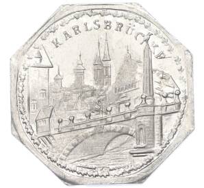 20 пфеннигов 1921 года Германия — город Нюрнберг-Фюрт «Мост Карла» (Трамвайный нотгельд) — Фото №1
