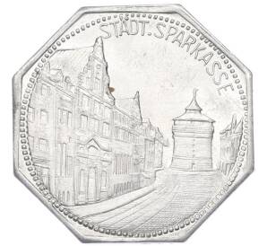 20 пфеннигов 1921 года Германия — город Нюрнберг-Фюрт «Городская сберкасса» (Трамвайный нотгельд) — Фото №1