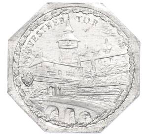 20 пфеннигов 1921 года Германия — город Нюрнберг-Фюрт «Ворота Вестнертор» (Трамвайный нотгельд) — Фото №1
