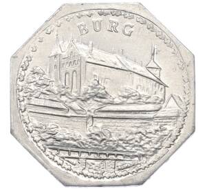 20 пфеннигов 1921 года Германия — город Нюрнберг-Фюрт «Крепость Бург» (Трамвайный нотгельд) — Фото №1