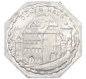 20 пфеннигов 1921 года Германия — город Нюрнберг-Фюрт «Дом Дюрера» (Трамвайный нотгельд) — Фото №1
