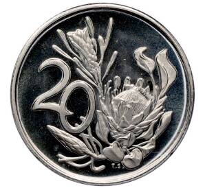 20 центов 1984 года ЮАР — Фото №1