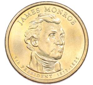 1 доллар 2008 года P США «5-й президент США Джеймс Монро» — Фото №1