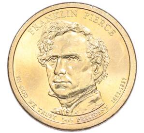 1 доллар 2010 года P США «14-й президент США Франклин Пирс» — Фото №1