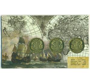 Набор из 3 памятных медалей 3 дуката 2020 года Филиппины «Мореплаватель Фернан Магеллан» (в буклете) — Фото №2