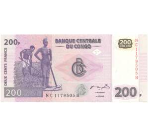 200 франков 2007 года Конго (ДРК) — Фото №1