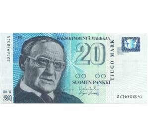 20 марок 1993 года Финляндия — Фото №1