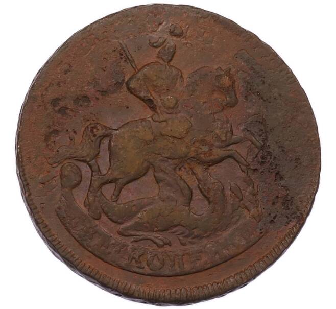 Монета 2 копейки 1758 года (Артикул: K7-6765) — Фото №2