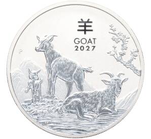1 доллар 2027 года Австралия «Китайский гороскоп — Год козы» — Фото №1