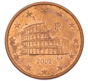 5 евроцентов 2002 года Италия — Фото №1