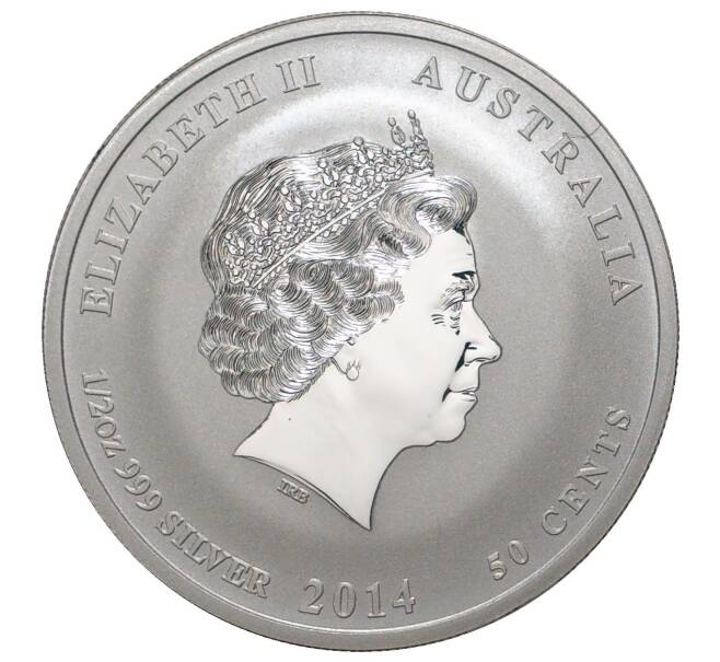 Монета 50 центов 2014 года Австралия «Год лошади» (Артикул M2-38060)