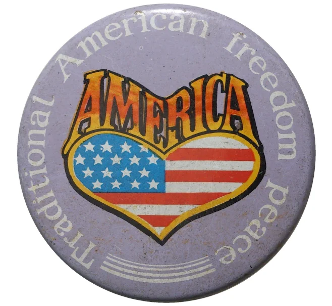 Значок «Traditional american freedom peace» США (Артикул H4-0429)