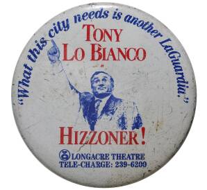 Значок «Тони Ло Бьянко — Театр Лонгакр» США