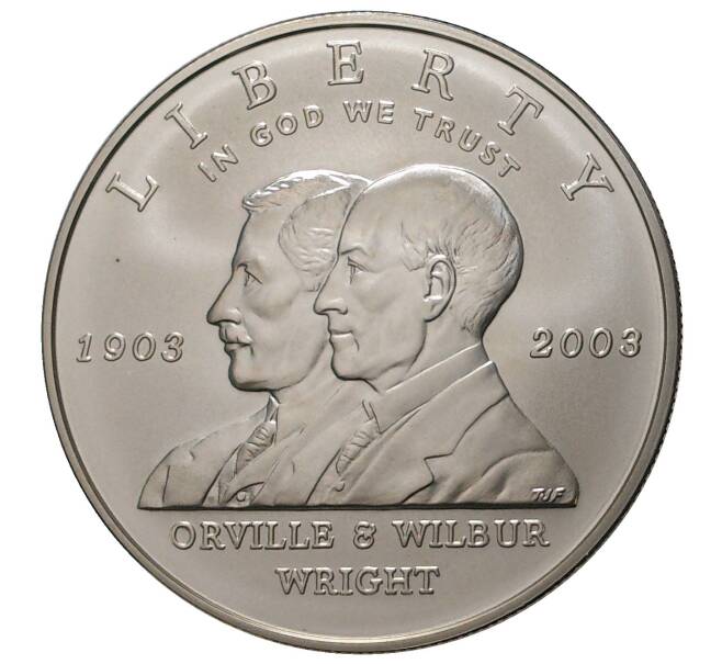 1 доллар 2003 года Р США «100 лет первому полету — Братья Райт» (Артикул M2-38075)