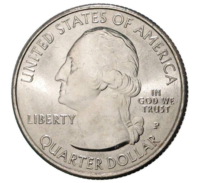 Монета 25 центов (1/4 доллара) 2020 года Р США «Национальные парки — №52 Ферма Дж. А. Вейра в Коннектикуте» (Артикул: M2-38087) — Фото №2