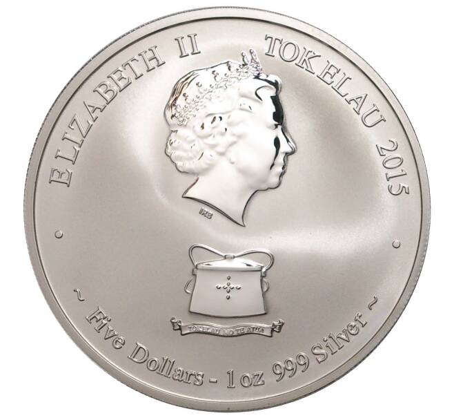 Монета 5 долларов 2015 года Токелау — Год Козы (Артикул M2-30211)