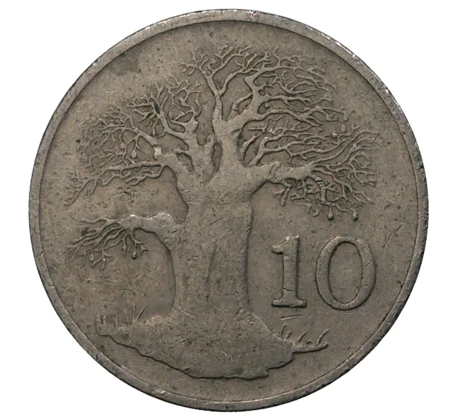 Монета 10 центов 1989 года Зимбабве (Артикул M2-38310)