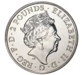Монета 2 фунта 2016 года Великобритания «Год обезьяны» (Артикул M2-38459)