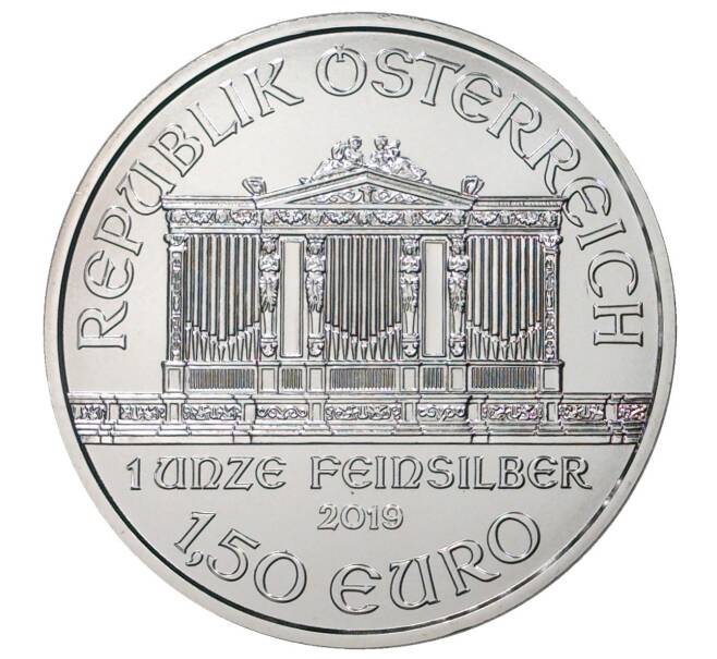 Монета 1.5 евро 2019 года Австрия «Венская филармония» (Артикул M2-38497)