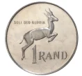 Монета 1 рэнд 1968 года ЮАР — надпись на английском (SOUTH AFRICA) (Артикул M2-38610)