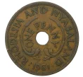Монета 1 пенни 1961 года Родезия и Ньясаленд (Артикул M2-38861)