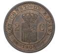 Монета 2 сентимо 1905 года Испания (Артикул M2-38961)