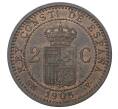 Монета 2 сентимо 1905 года Испания (Артикул M2-38963)