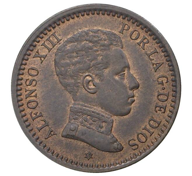Монета 2 сентимо 1905 года Испания (Артикул: M2-38965) — Фото №2