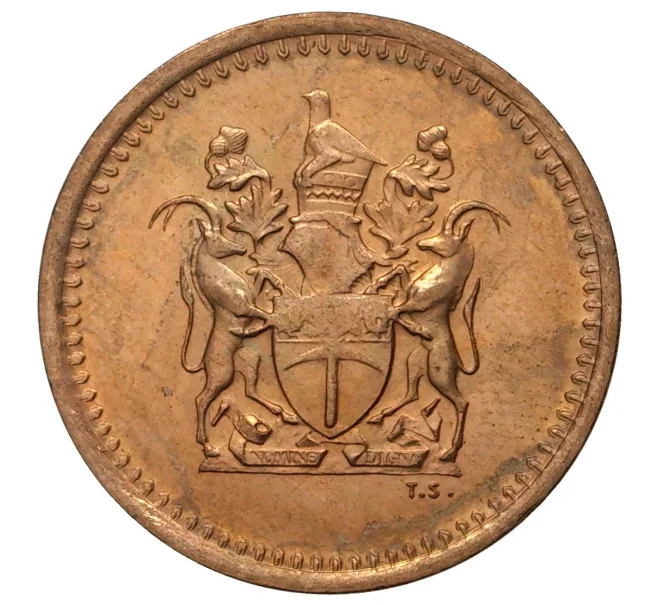 Монета 1 цент 1977 года Родезия (Артикул M2-39000)